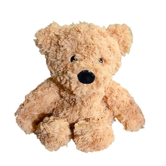 Warmies Brown Curly Bear Plush 14" Microwavable Weighted Lavender Scent - Picture 1 of 10